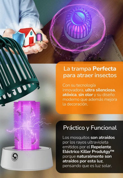 🔥Lámpara Luz UV Repelente Mata Mosquitos-🎇20% DE DESCUENTO🎇